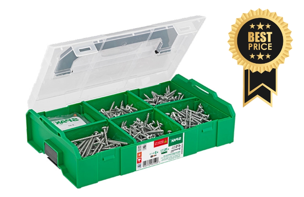 Bild von SPAX® Montagekasten L-BOXX-Mini Elektriker-Set klein *553-teilig* (VPE=1 Stück)